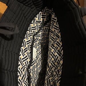 Vera Bradley Tote - Black Micofiber 13x11x4